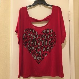 ♦️EUC♦️Red Short Sleeve Top